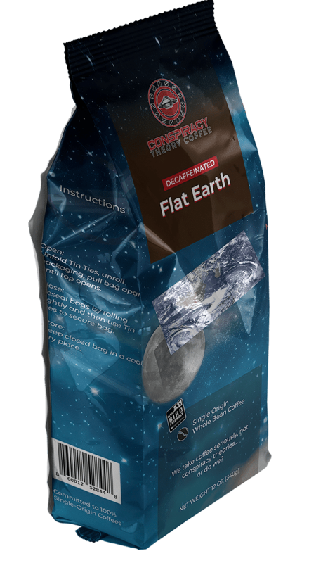 Conspiracy Theory Coffee - Single Origin Craft Coffee Roaster in Florida 29 Flat Earth