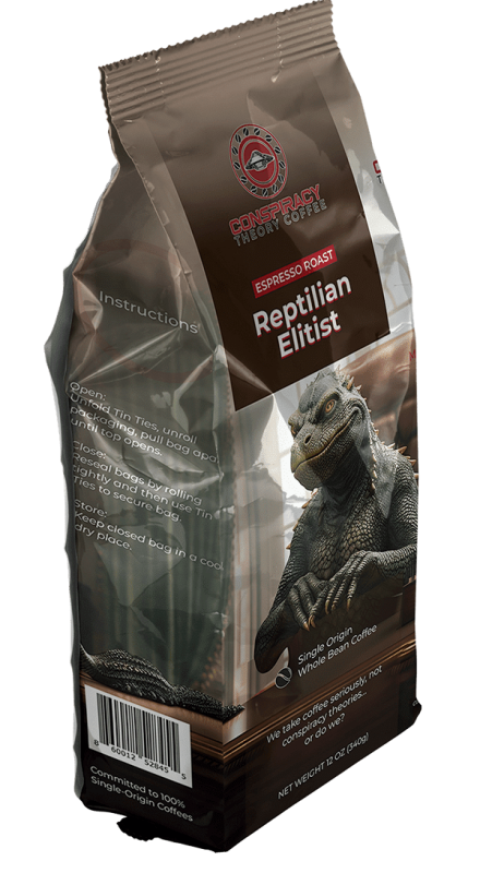 Conspiracy Theory Coffee - Single Origin Craft Coffee Roaster in Florida 21 Reptilian Elitist single origin espresso roast coffee