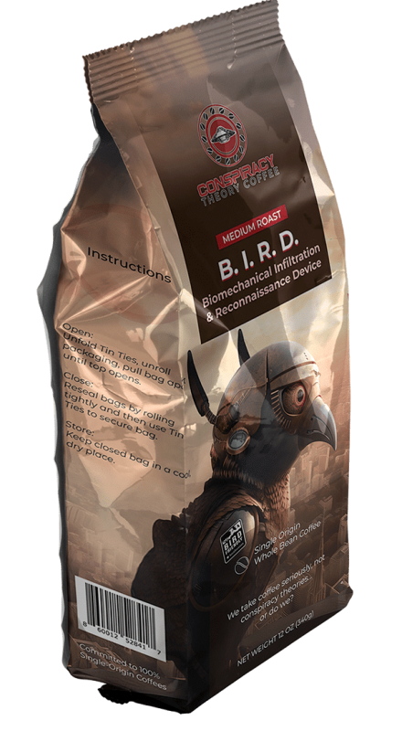 Conspiracy Theory Coffee - Single Origin Craft Coffee Roaster in Florida 27 B.I.R.D Single origin Medium roast coffee