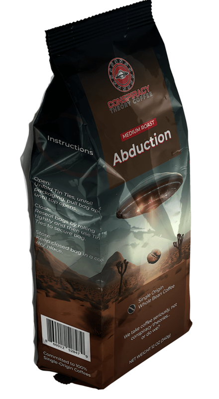 Conspiracy Theory Coffee - Single Origin Craft Coffee Roaster in Florida 24 Abduction single origin whole bean coffee