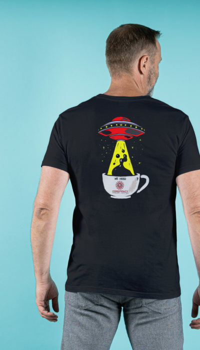 CTC coffee abduction black tee