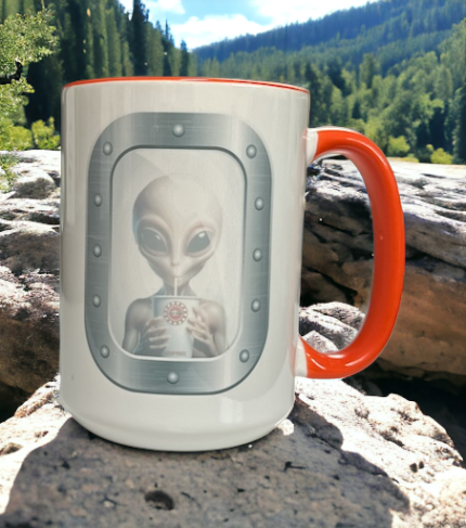 Conspiracy Theory Coffee - Single Origin Craft Coffee Roaster in Florida 38 alien window coffee mug